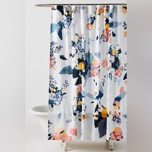 Anthro botanica organic cotton shower curtain
